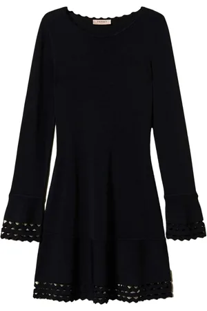 Twin-Set Kleid mit Wellensaum