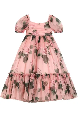 Dolce & Gabbana Festliches Kleid mit Rosen-Print