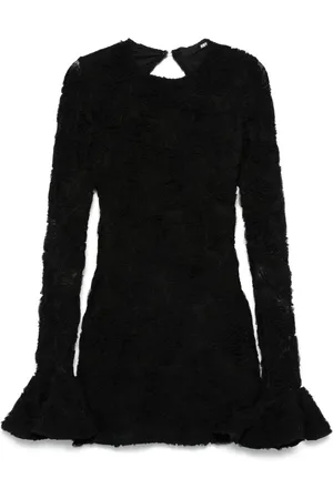 ROTATE Mesh-Minikleid mit Blumen
