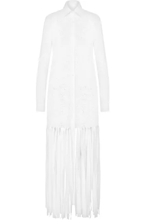 Moschino Maxikleid mit Fransen
