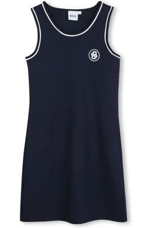HUGO BOSS Kleid mit Logo-Stickerei