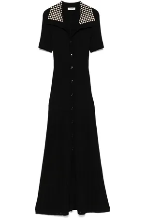 Sandro Gestricktes Maxikleid