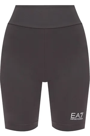 EA7 Radlerhose mit Logo-Print