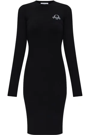 Moschino Kleid mit Logo-Stickerei
