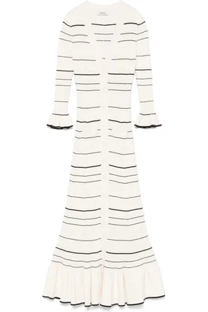 Sandro Gestricktes Maxikleid