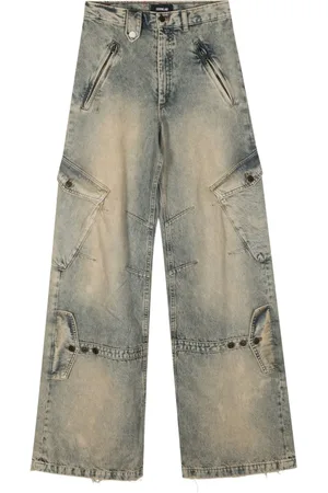 EgonLab Weite Jeans mit aufgesetzten Taschen