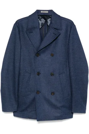 corneliani Gestreifte Cabanmantel