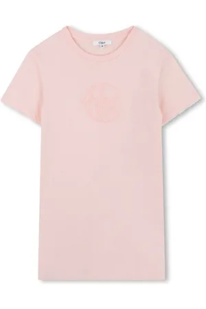 Chloé Kleid mit Logo-Stickerei