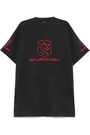 Balenciaga T-Shirt mit Logo-Stickerei