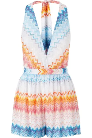Missoni Lamé-Playsuit mit Zickzackmuster
