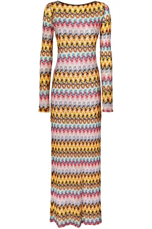 Missoni Maxikleid mit Zickzackmuster