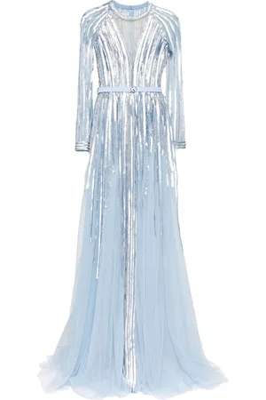 Saiid Kobeisy Langes Kleid mit Pailletten