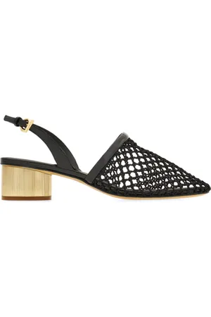Salvatore Ferragamo Slingback-Mules aus Mesh 40mm