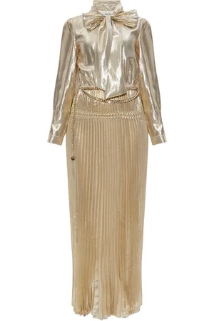 Self-Portrait Maxikleid aus Lurex