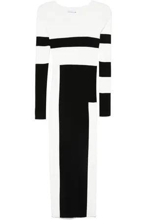 Patrizia Pepe Midikleid in Colour-Block-Optik