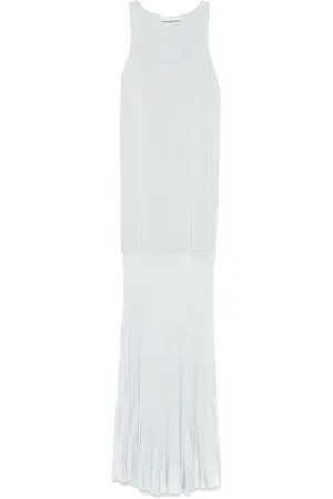 Serafini Maxikleid mit geripptem Einsatz