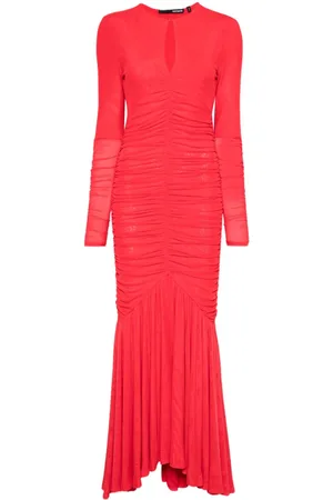 ROTATE Langärmeliges Maxikleid aus Mesh
