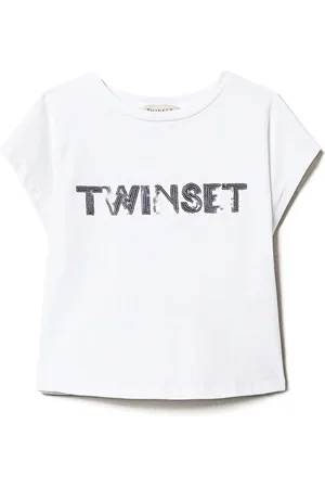 Twin-Set T-Shirt mit Logo-Applikation