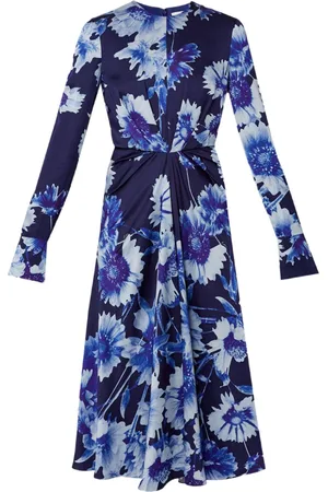 Erdem Midikleid mit drapiertem Ausschnitt