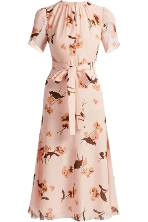 Erdem Midikleid mit kurzen Ärmeln