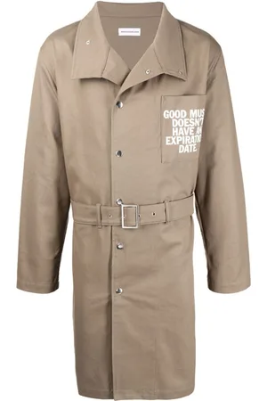 Honey Fucking Dijon Trenchcoat mit grafischem Print