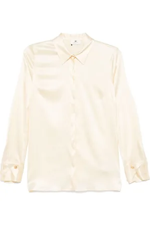 Elisabetta Franchi Satinbluse mit doppelten Bündchen