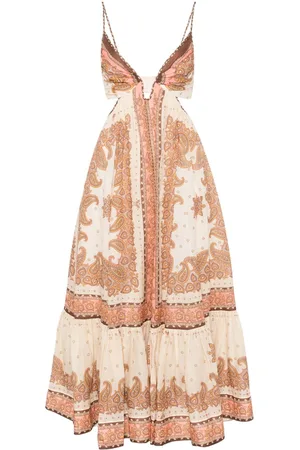 ZIMMERMANN Maxine Plunge Maxikleid