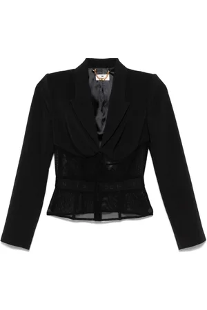 Elisabetta Franchi Blazer mit Einsätzen aus Tüll