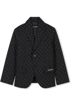 Karl Lagerfeld Sakko mit Logo-Jacquard