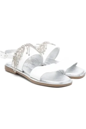 MONNALISA Sandalen mit Kristallfransen