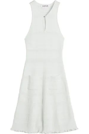 Lanvin Geripptes Midikleid