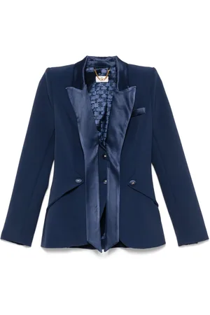 Elisabetta Franchi Blazer aus Krepp mit Satinrevers