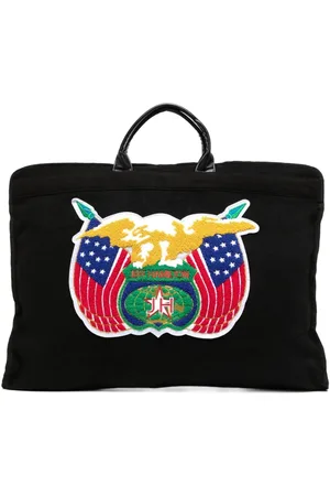 JEFF HAMILTON Reisetasche mit Logo-Stickerei