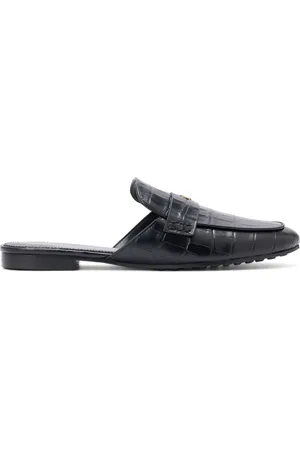 Tory Burch Slipper mit Kroko-Prägung