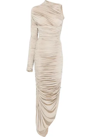 MUGLER Asymmetrisches Maxikleid