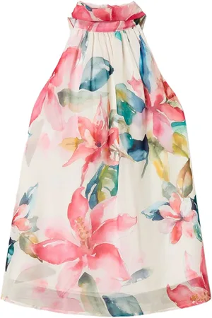 Twin-Set Top mit Blumen-Print