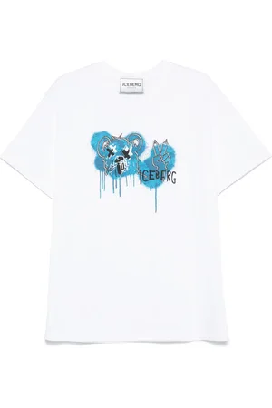 Iceberg T-Shirt mit Bären-Print