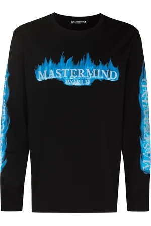 MASTERMIND Langarmshirt mit Flammen-Logo
