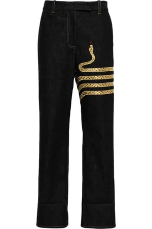 Thom Browne Chino mit Schlangenstickerei