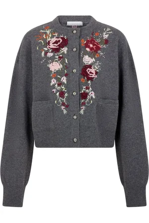 Paco rabanne Cardigan mit Blumenstickerei