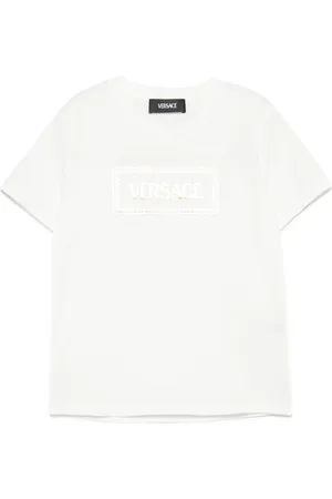 VERSACE T-Shirt mit 90 Damier-Print