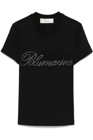 BLUMARINE T-Shirt mit Strass-Logo
