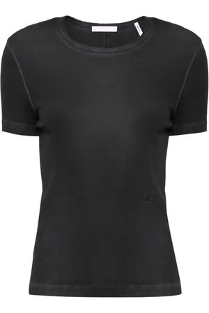 Helmut Lang Gefärbtes Shrunken T-Shirt