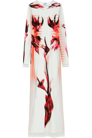 Jean Paul Gaultier Maxikleid mit Print