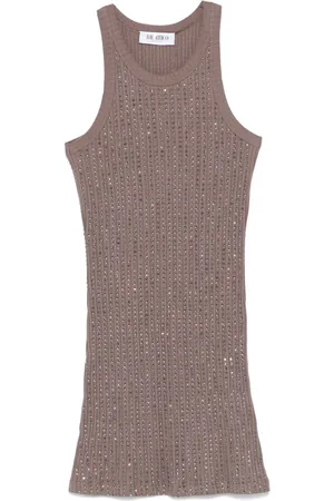 The Attico Minikleid mit Kristallen