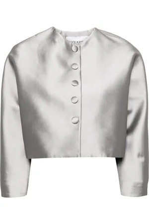 DICE KAYEK Cropped-Jacke mit Rundhalsausschnitt