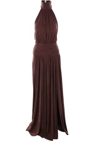 Elisabetta Franchi Jersey-Maxikleid mit Schmuckschleife