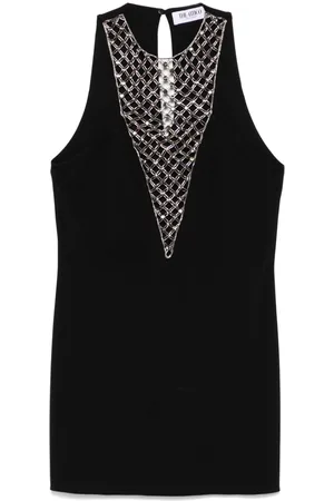 The Attico Minikleid mit Perlen