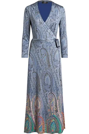 Etro Wickelkleid mit Paisleymuster