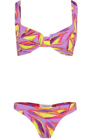 Brigitte Bikini mit botanischem Print